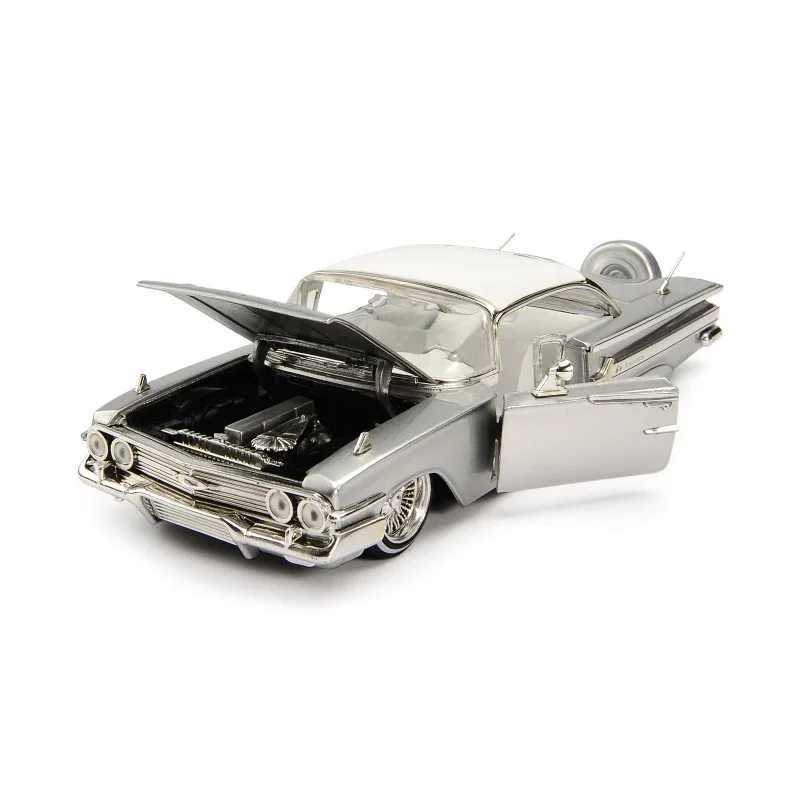 1 24 1960 Chevrolet IMPALA Retro Classic Car Simulation Die Casting Metal Alloy Model Car Chevrolet Childrens Toy Gift Series J139 X241024