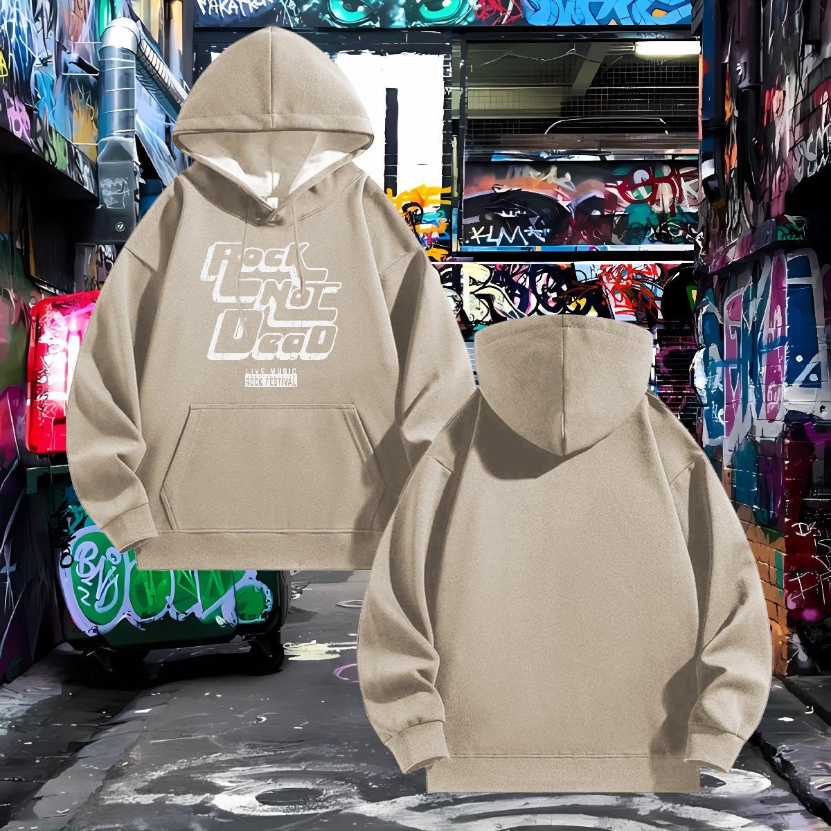 Free Shipping Hoodie Breathable Long Sleeve Loose Men's Hooded Sweatshirt Custom Cartoon Top Pullover Hoodie Hip Hop 350g Cotton