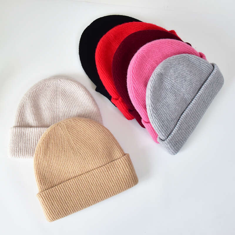 for Knitted Cashmere Skull Winter classi Hats Beanies s 100% Womens Cuff Custom Beanie with Wool Women Merino go Cahmere Hat carf clai Cutom scarf des