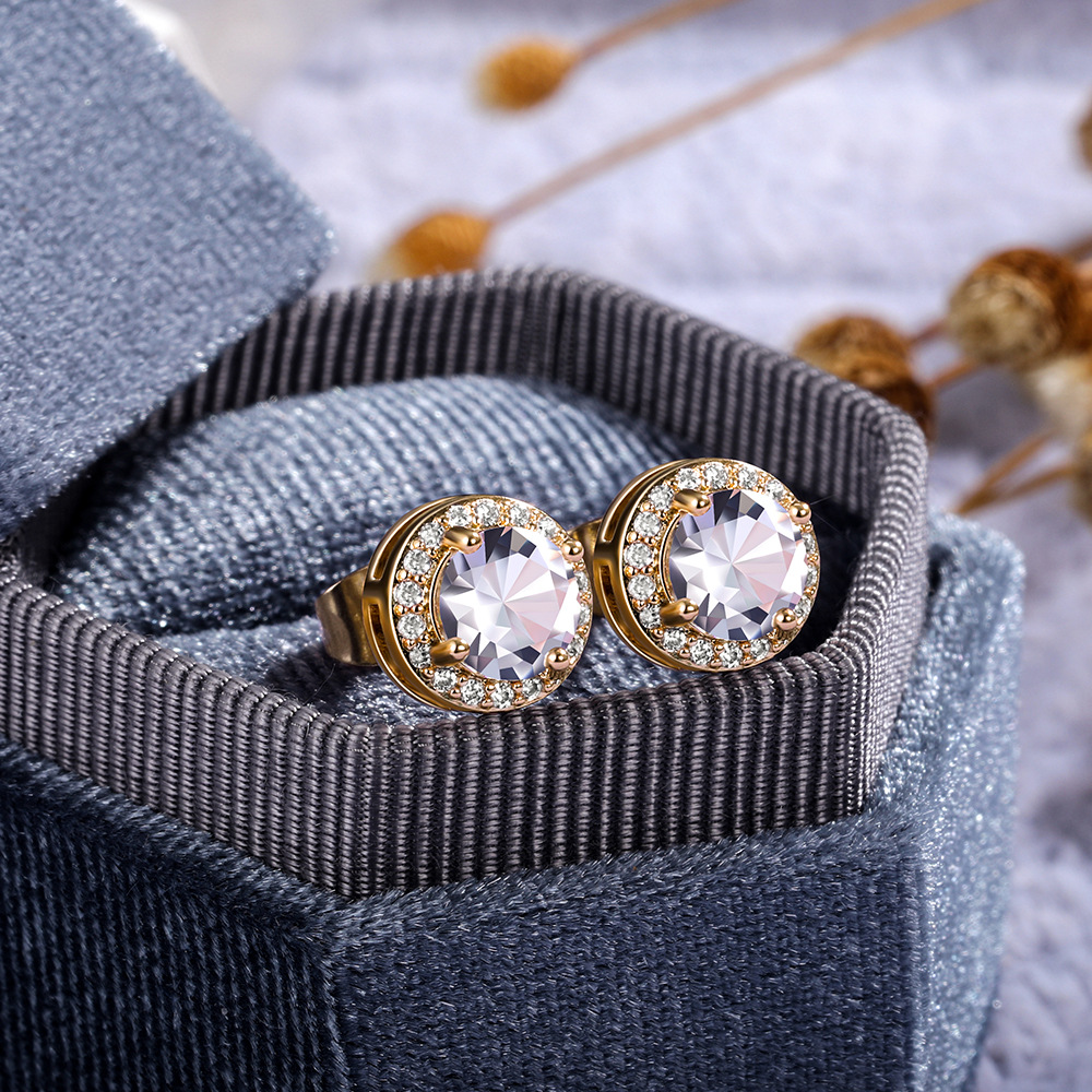 Cubic Zirconia Rhinestone Leaf Stud Earrings for Women Man Gold Silver Designer Jewelry Flower Bird Owl Bowknot Leopard Earrings Ice Out Crystal Fine 