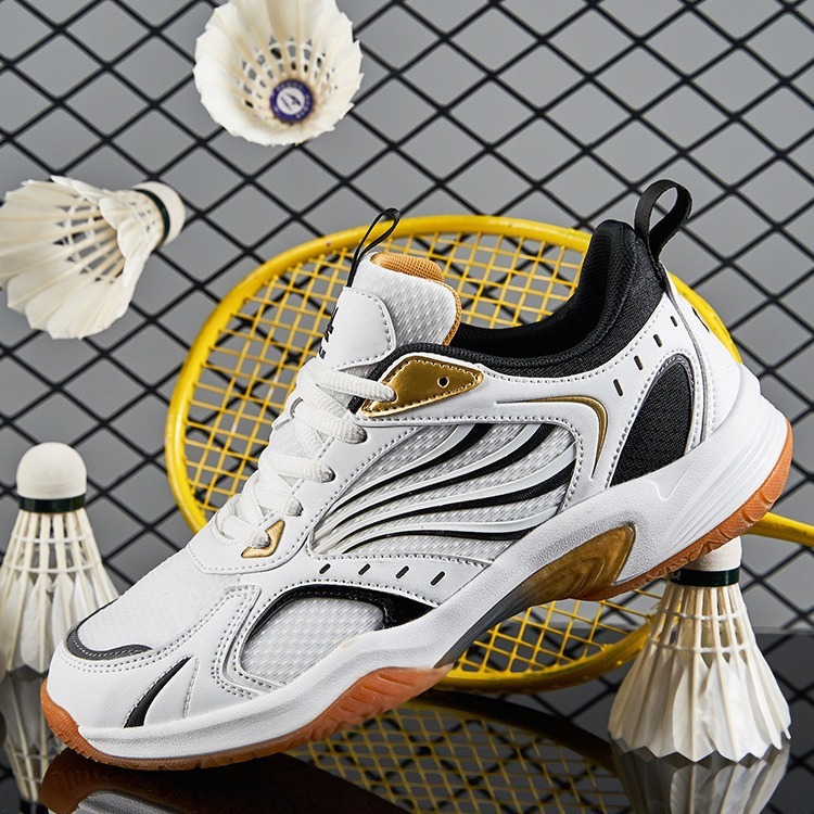 Feather sneakers for couples, lightweight breathable mesh, shock-absorbing and rebound anti slip table shoes, tennis shoes