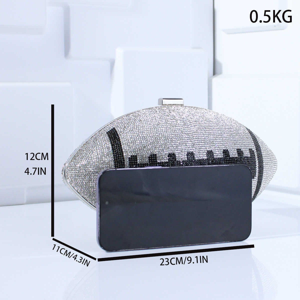 CMM Bag Set Diamonds for Ladies Dinner Rugby Ball Rhinestone Fashion Ball Party Evening Dress Bag