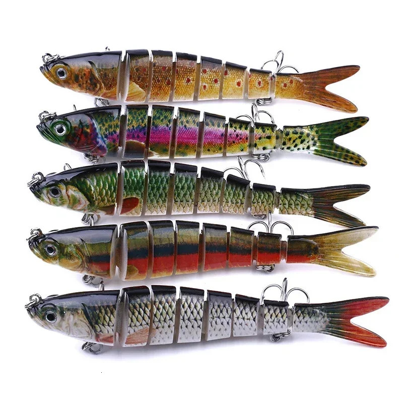 Multi Jointed Fishing Lure Slow Sinking Bionic Segmented Bait 10cm124g Wobble Tackle for Freshwater Saltwater Pesca 531Pcs 241024