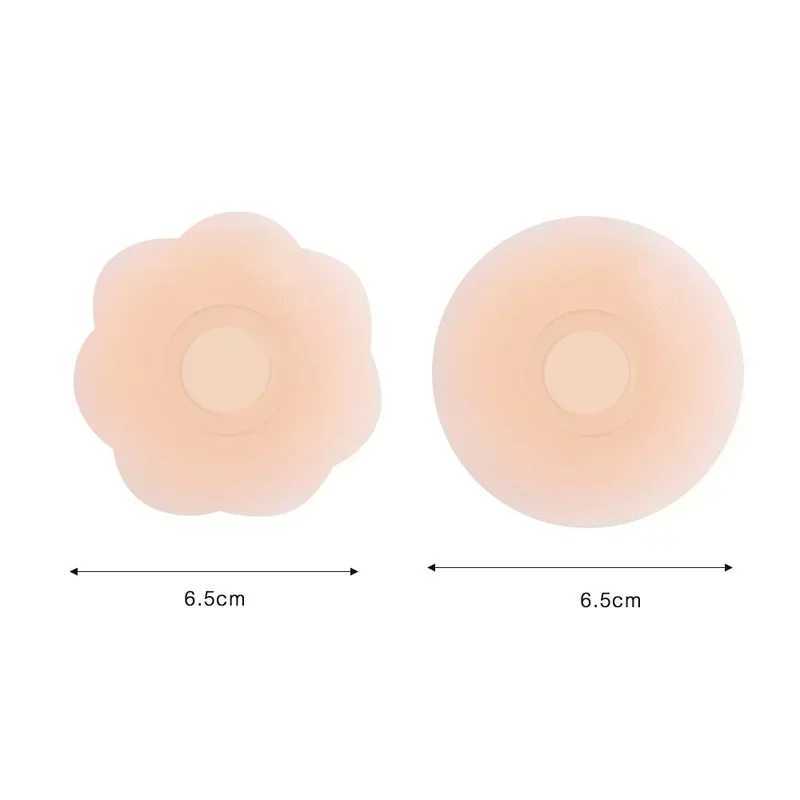 2-24PCS Invisible Self Adhesive Chest Paste Reusable Sticker Breast Petal Strapless Lift Up Bra Pad Silicone Petal Nipple CoverXJ241024