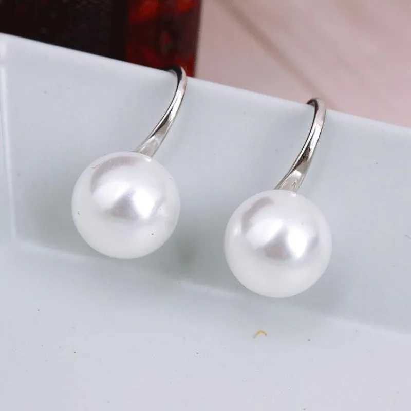 New fashion simulation pearl earrings suitable for female wedding girls jewelry sweet crystals Brincos Bijoux Pendientes W241023