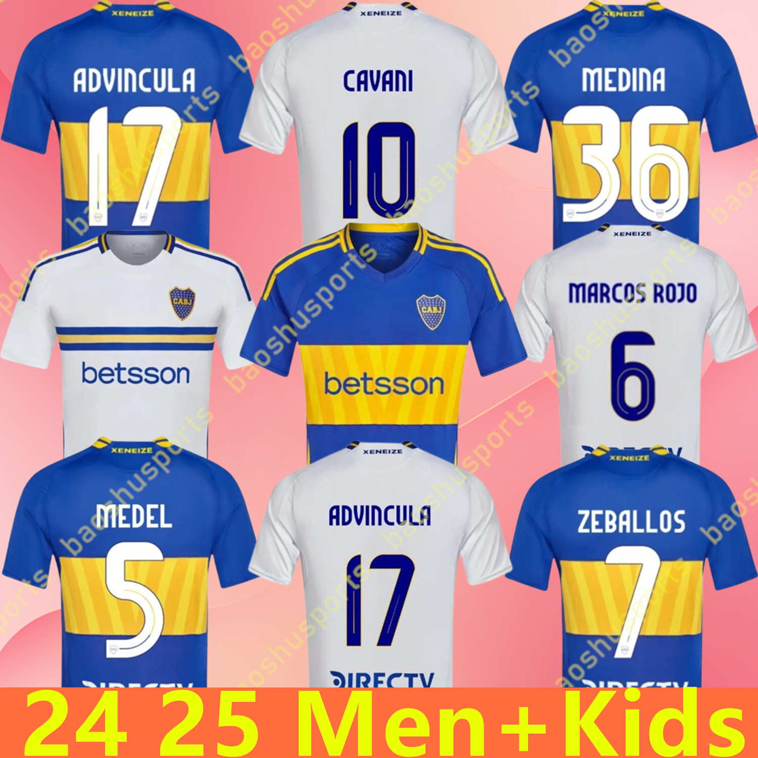23 24 25 CAVANI Boca Juniors Soccer Jerseys MARADONA BENEDETTO MARCOS ROJO CARLITOS DE ROSSI TEVEZ SALVIO BARCO JANSON MEDINA 20 21 22 23 24 Football Shirt