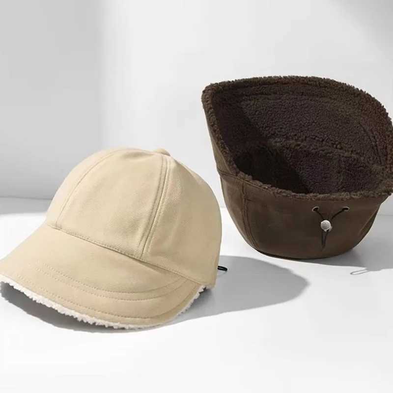 Wenlam wool winter bucket hat double-sided woven fishermans hat wool thick warm basin hat large Brim solid lining X241023