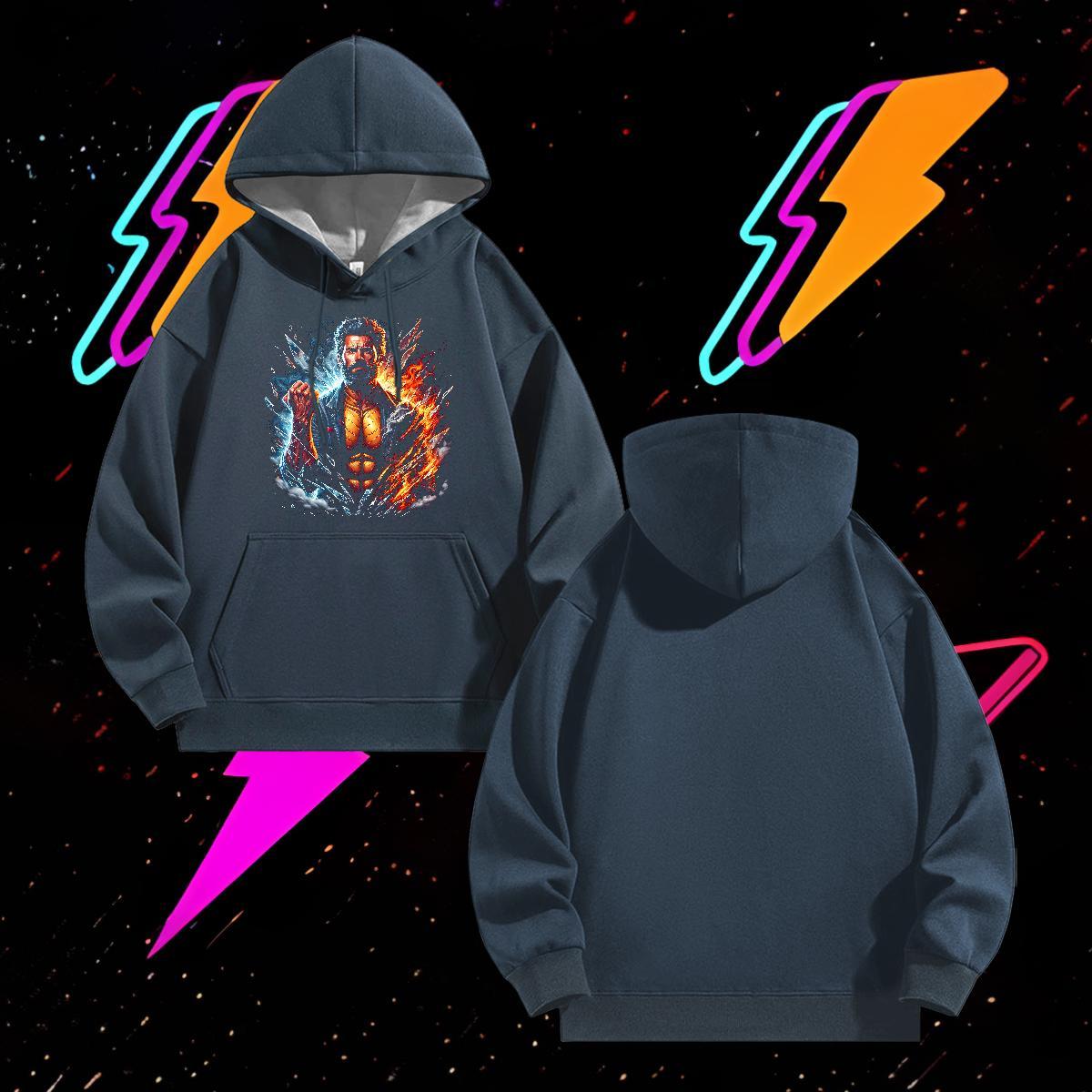 Brand Unisex Sweatshirts Breathable Long Sleeve Comfortable Mens Hoodie Anime Print Top Pullover Hoodie Anime Printing Street Tech Fleece