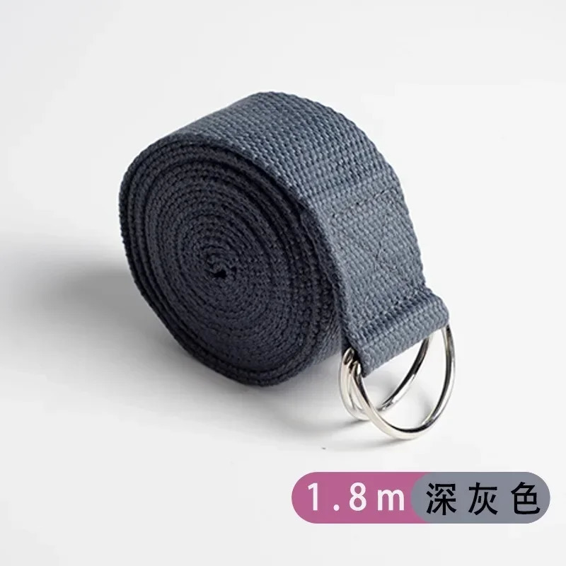 18mx38cm Yoga Strap Durable Cotton Exercise Straps Adjustable DRing Buckle Gives Flexibility for Stretching Pilates 241024