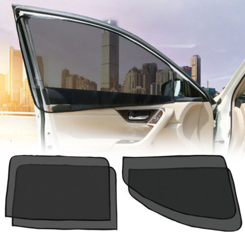 New 4 Magnetic Car Side Front Rear Window Sun Shade Curtains Cover UV Shield USA
