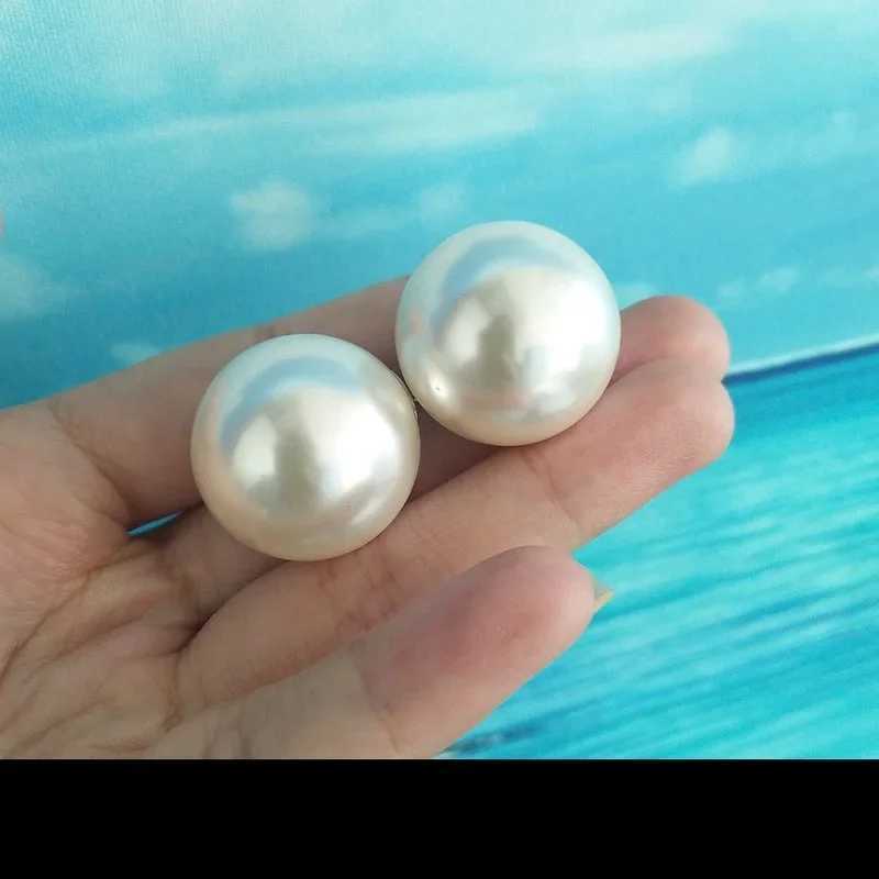 2cm Large Simulated Pearl Earrings Temperature Simple Personality White Declaration Earrings Female Korean Earrings Jewelry Gifts W241023