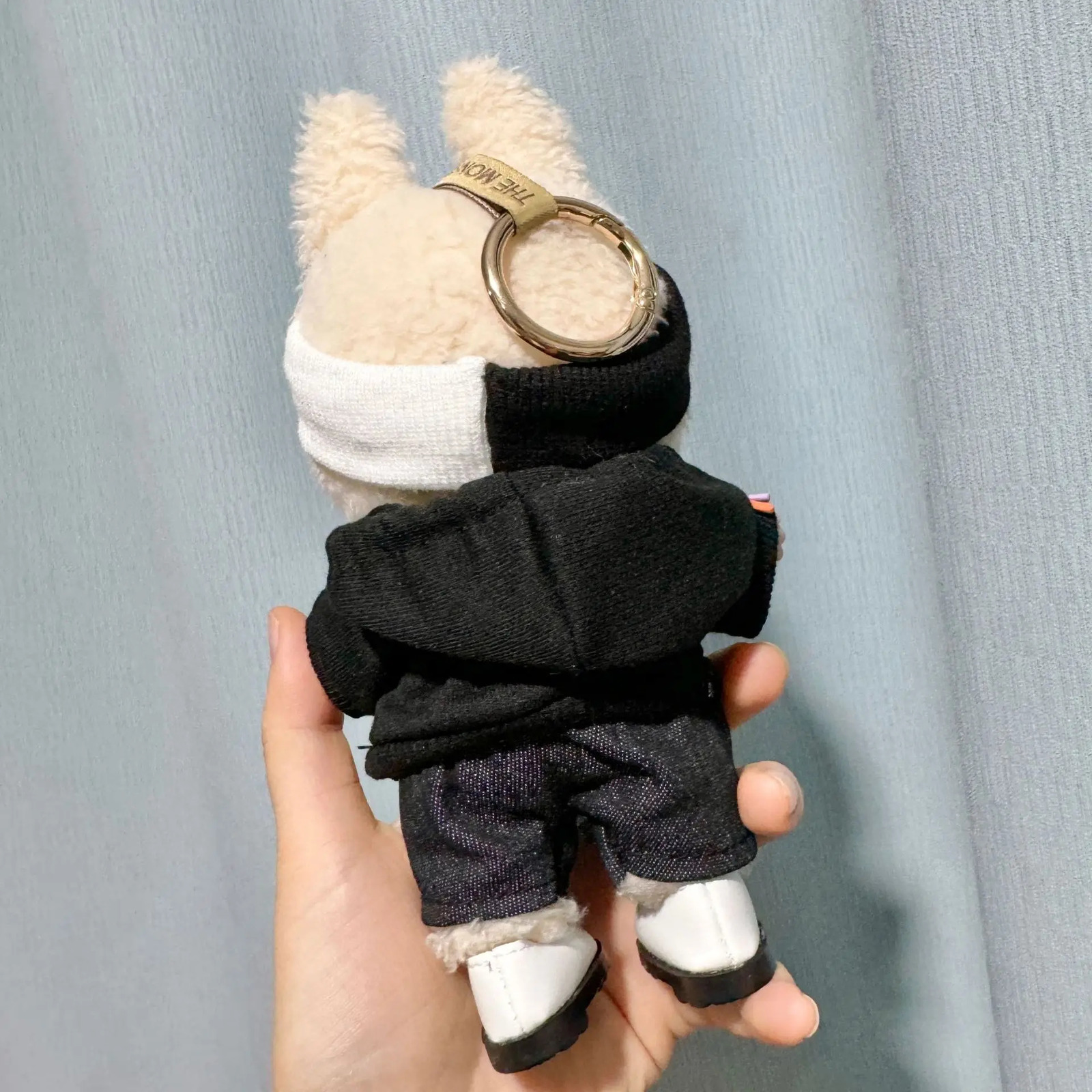 17cm Labubu Idol Dolls Plush DollS Cool Boyfriend Hoodie Accessories Korea Kpop Exo Jumpsuit Clothing Fans Overalls 2410