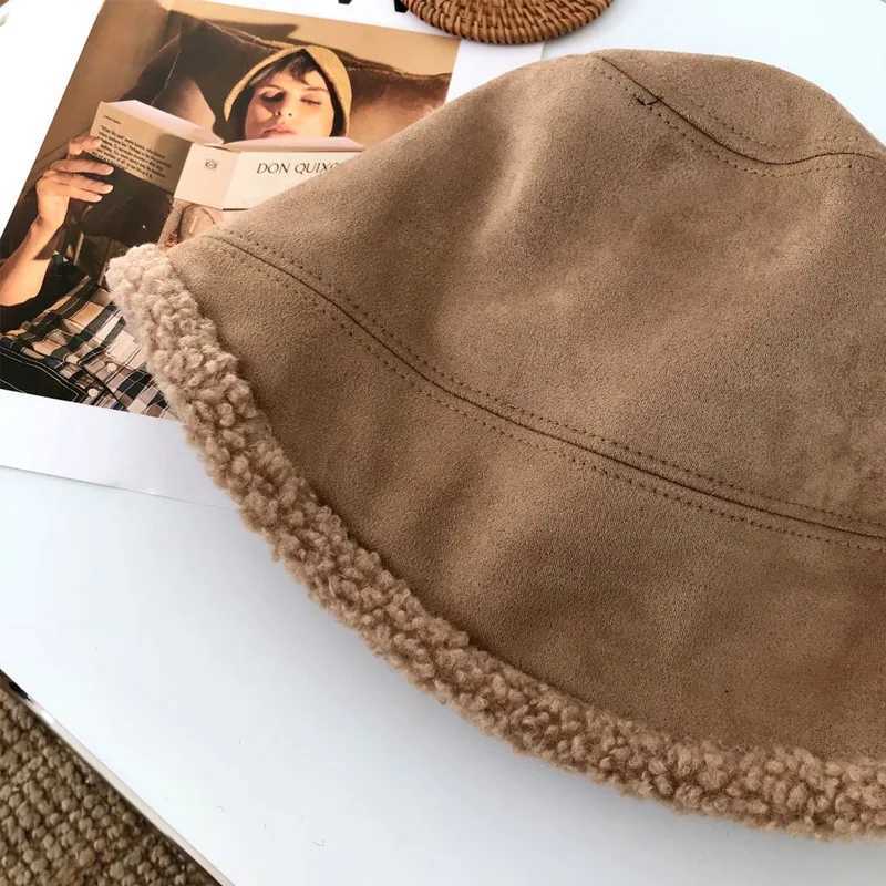 Home>Product Center>Fashionable Suede Cashmere Plum Bucket Hat>Warm Autumn Fishermans Hat for Ms. Wen Airegar Brim>Leisure Outdoor Basin H