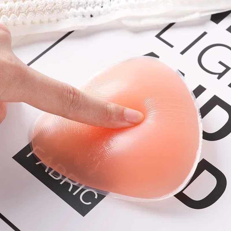 2pcs Silicone Bra Inserts Breast Pads Sticky Push-up Women Bra Cup Thicker Nipple Cover Patch Bikini Inserts for SwimsuitXJ2410