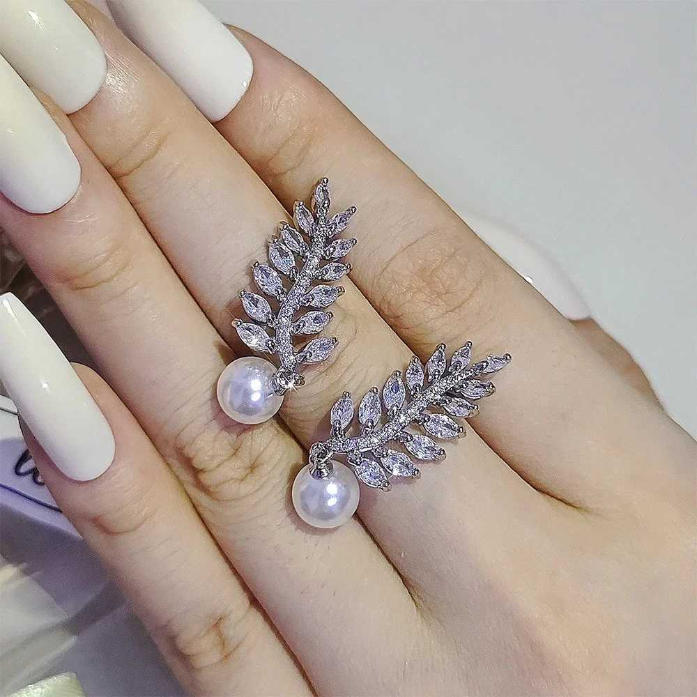 Moonso arrives at Tren Foliage to simulate pearl earrings womens anniversary gift jewelry wholesale E7494 W241023