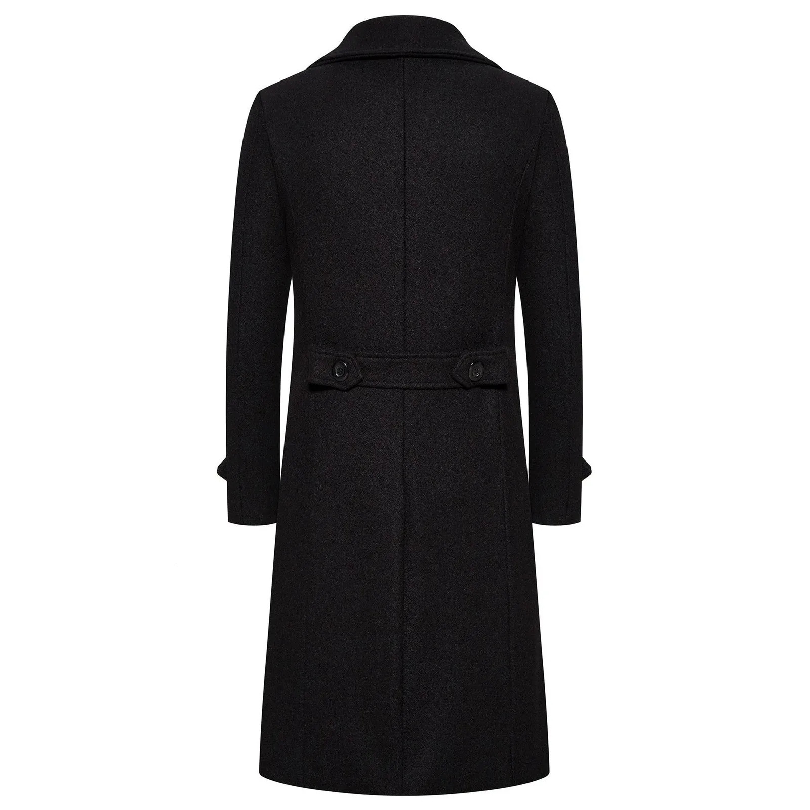 Neutral style long wool coat trend fashionable double chest elegant windproof wool jacket autumn daily classic fully matched slim fit jacket 241024