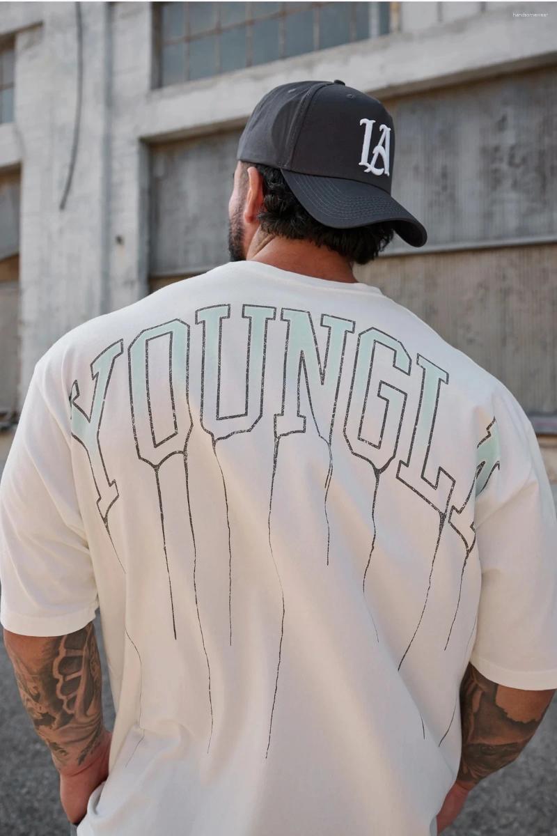 Men's T Shirts Style Summer Sports Fitness Round Neck Oversized T-shirt Gym Running Basketball Training Short Sleeves Top