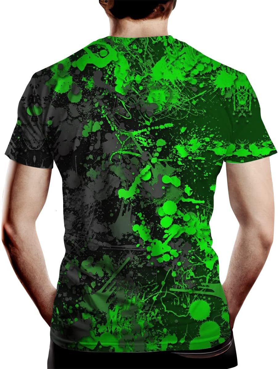 Mens T shirt Men's Novelty T Shirt Graffiti Print Summer Fashion T-Shirt Casual tops summer clothes Breathable trend