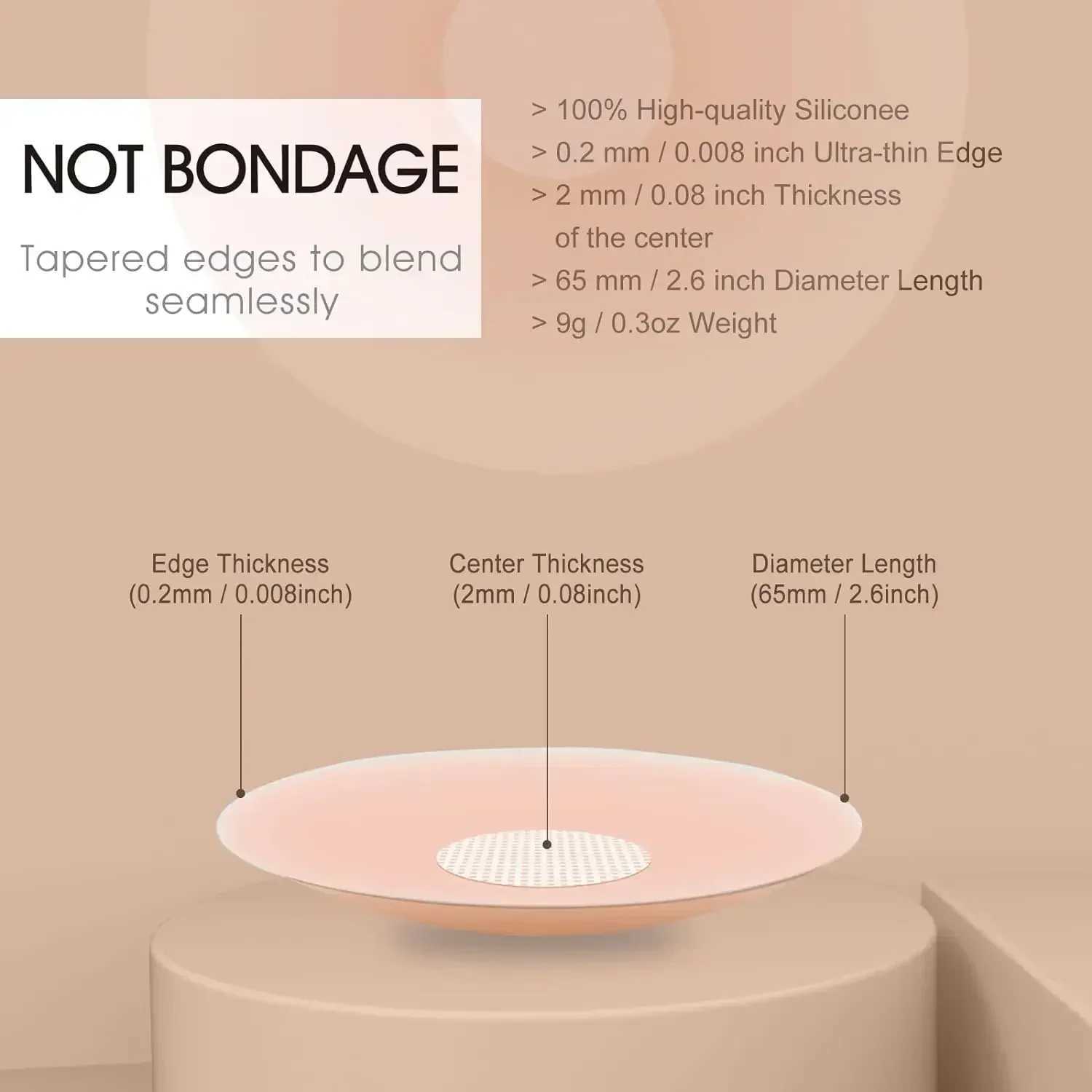 12pcs/Box Silicone Nipple Cover Reusable Women Breast Petals Push Invisible Bras Pasties Bra Padding Sticker Patch Adhesive PadsXJ241024