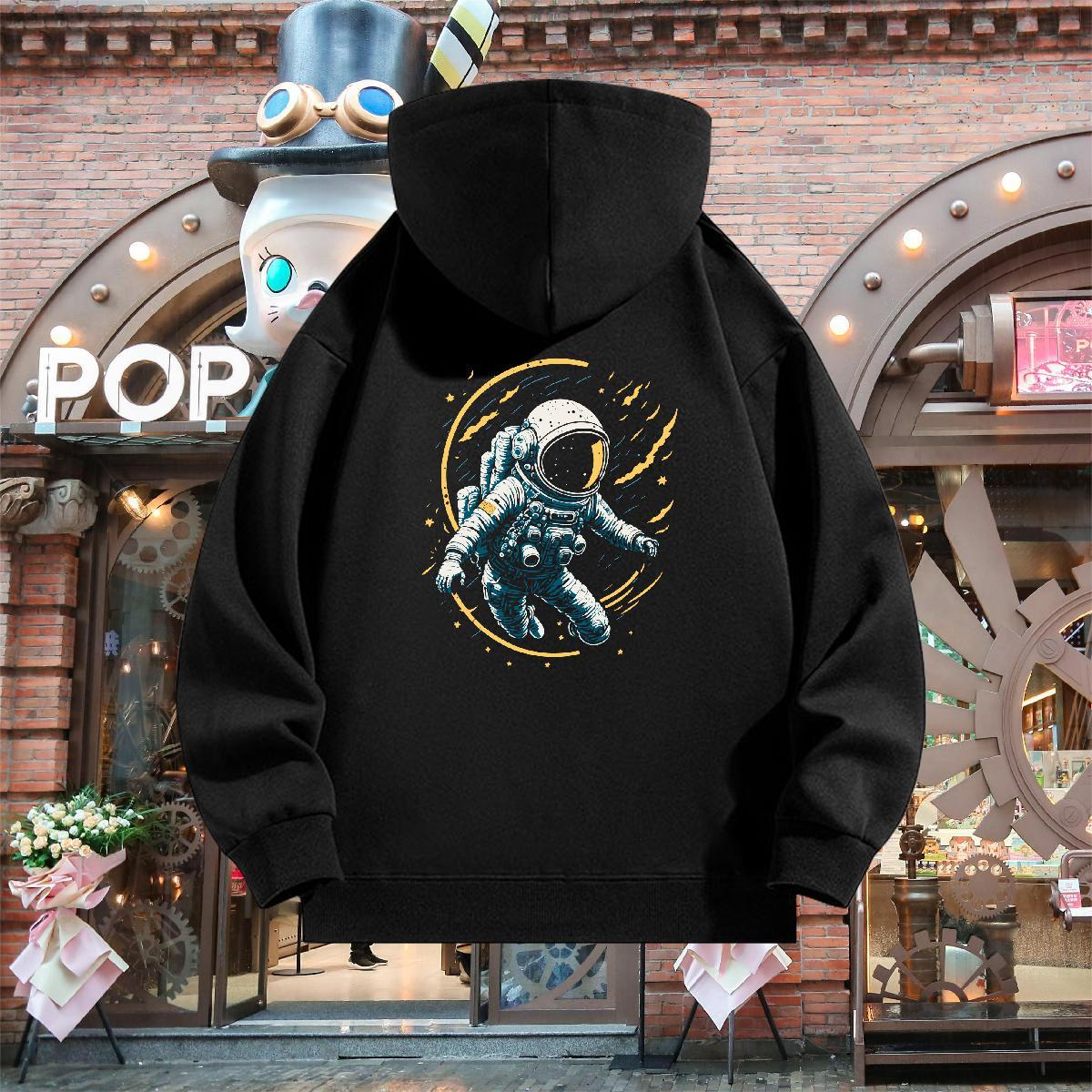 Stylist Hoodie Hooded Collar Comfortable Mens Hoodie Custom Print Oversized Pullover Hoodie Anime Printing Street Cotton 350g