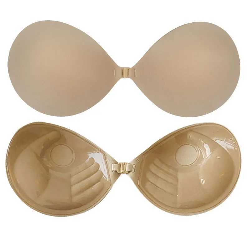 Sexy Self Adhesive Invisible Bra Buckle No Shoulder Strap Silicone Chest Stickers Women Gathering Push Up Bra for Night DressXJ241024