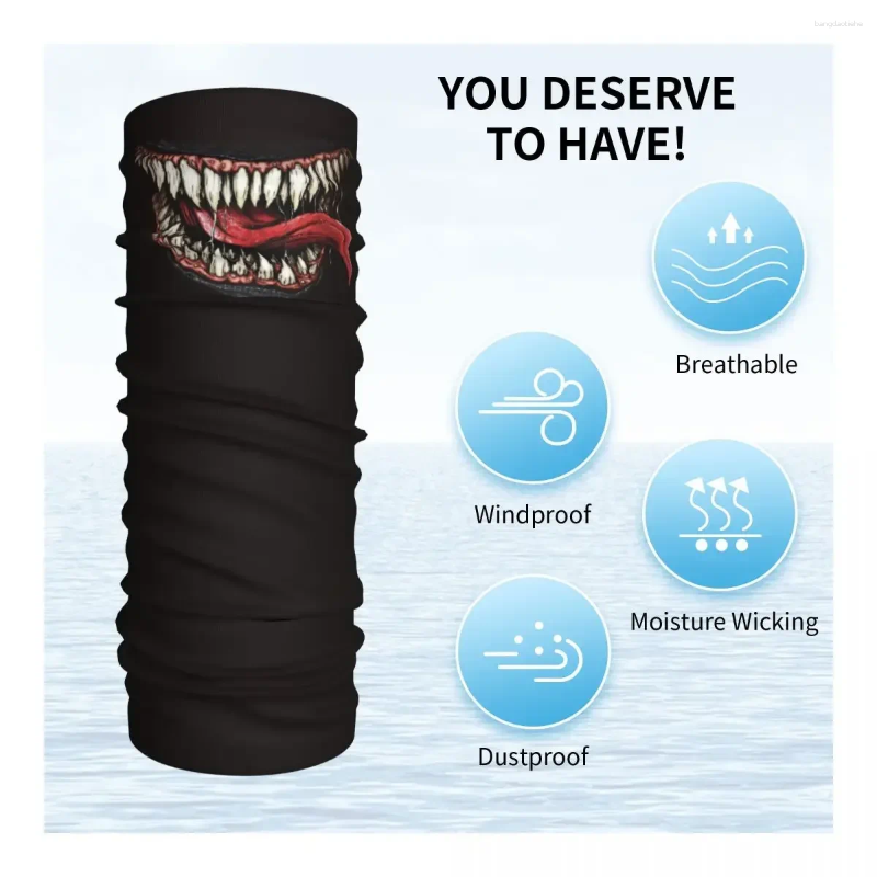 Scarves Hiking Gaiter Bandana Warmer Wrap Horror Face Headband Xenomorph Winter Men go Alien Symbiote Windproof Neck For Scarf scarf designers