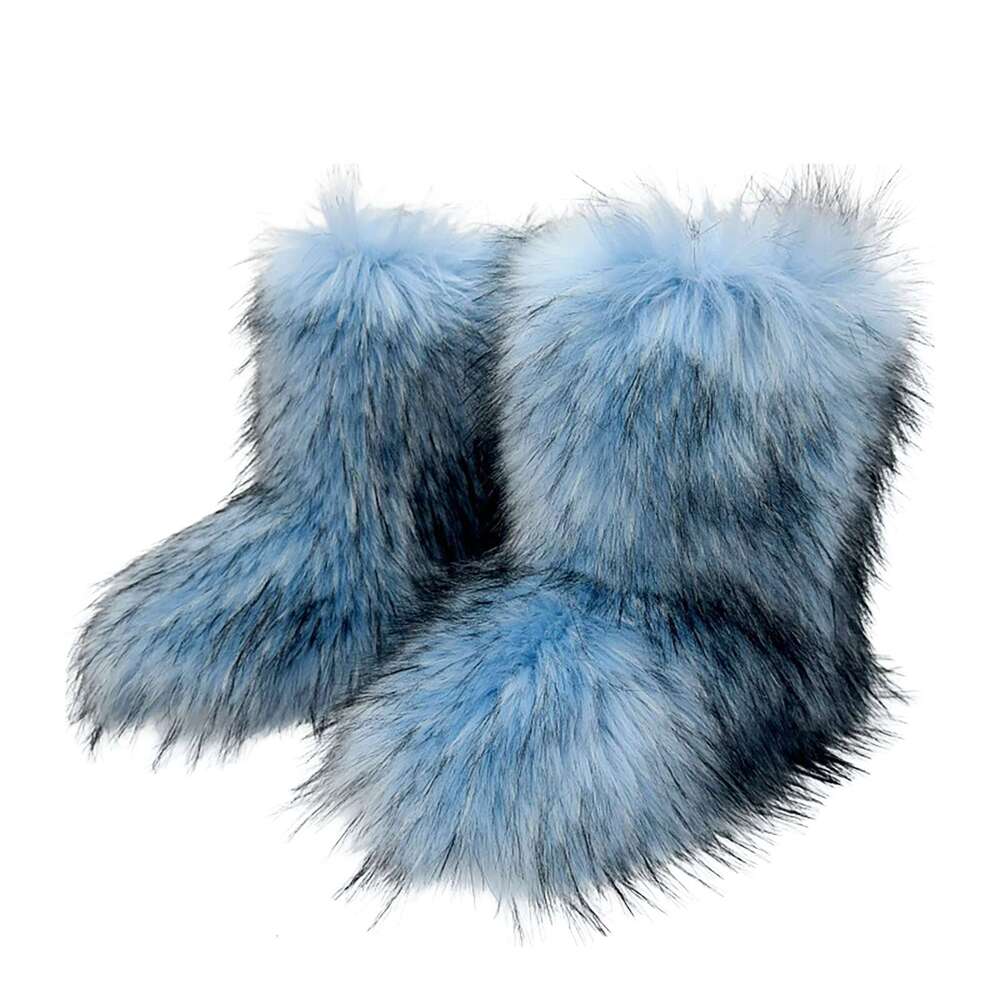 Women Winter Furry Fashion Comfortable Y2k Warm Personality Snow Boots Suitable For Christmas Role Playing