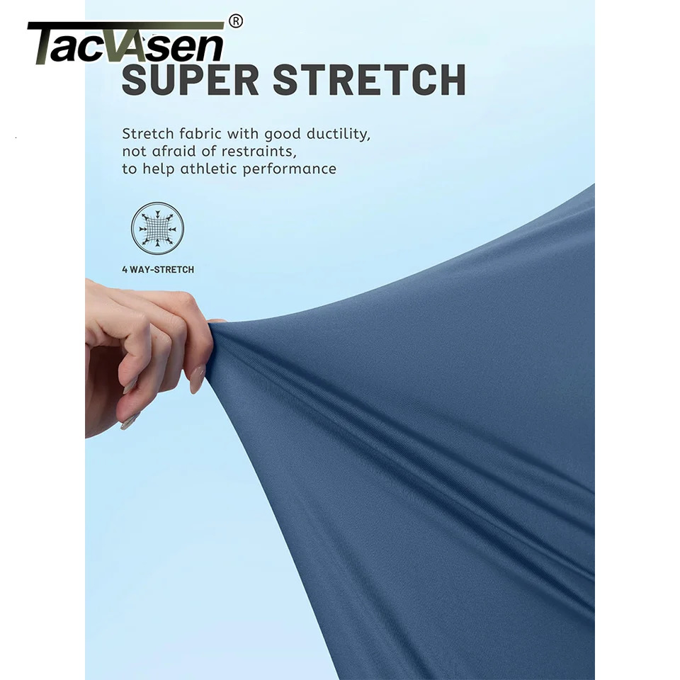 Tacvasen UPF 50Sunscreen T-shirt Mens Long Sleeve Hoodie Casual Quick Drying T-shirt Outdoor Hike Sports Running Zipper Top 241024