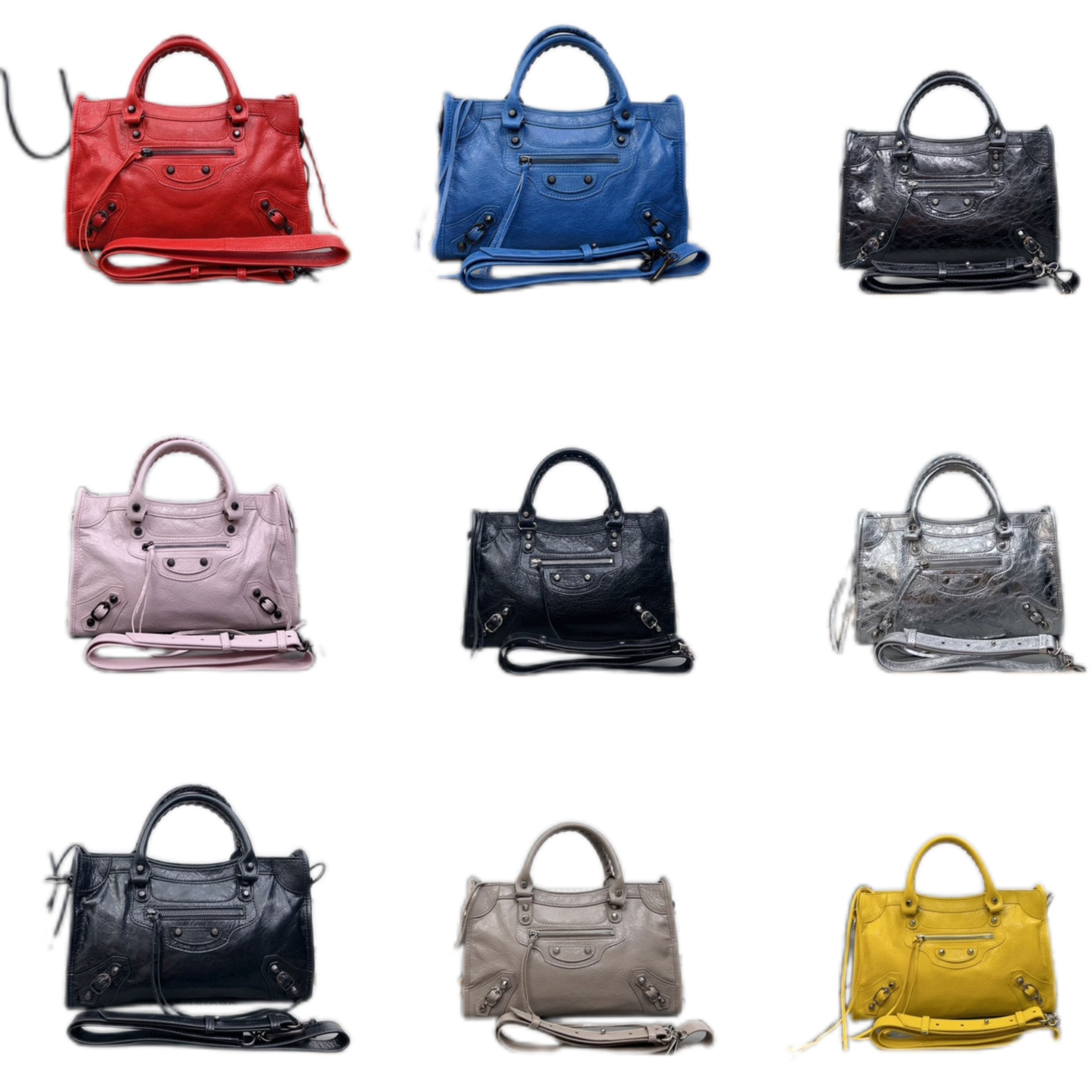 Classic Vintage Motorcycle Bag Designer Bag High Quality Leather Women's Tote Solid Color Distressed Messenger Bag 24cm Multifunctional Wallet Crossbody Bag