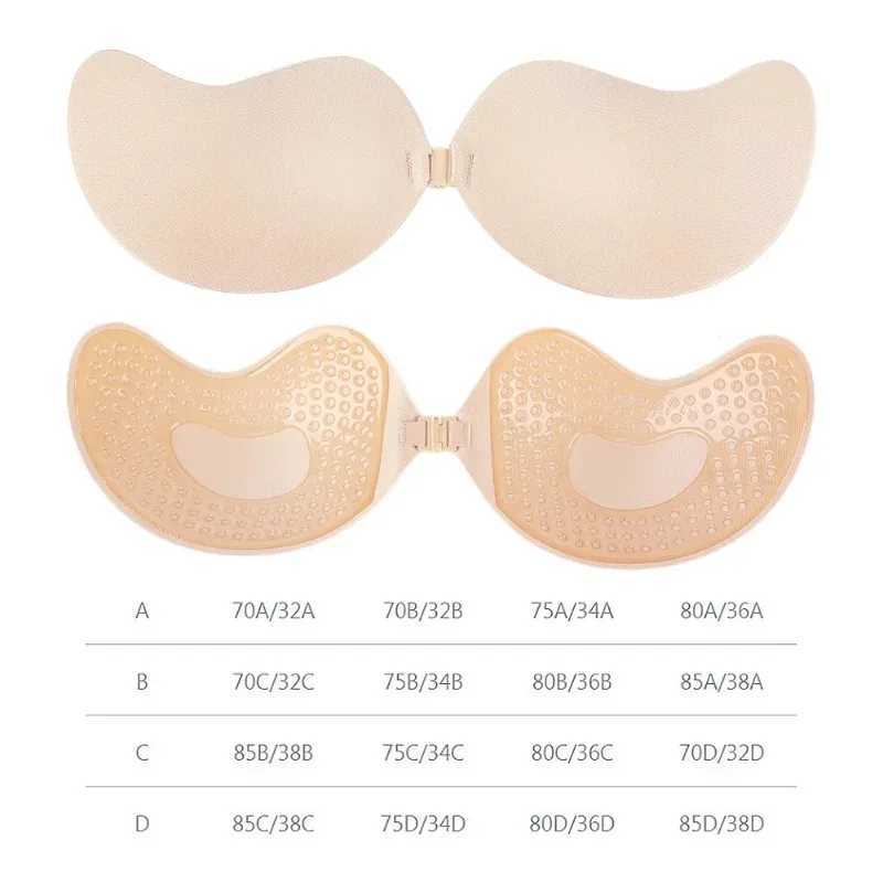 Invisible Push Up Bras for Women Silicone Adhesive Stick Bra Pads Girls Summer Strapless Nipple Cover Wedding Lingerie UnderwearXJ241024