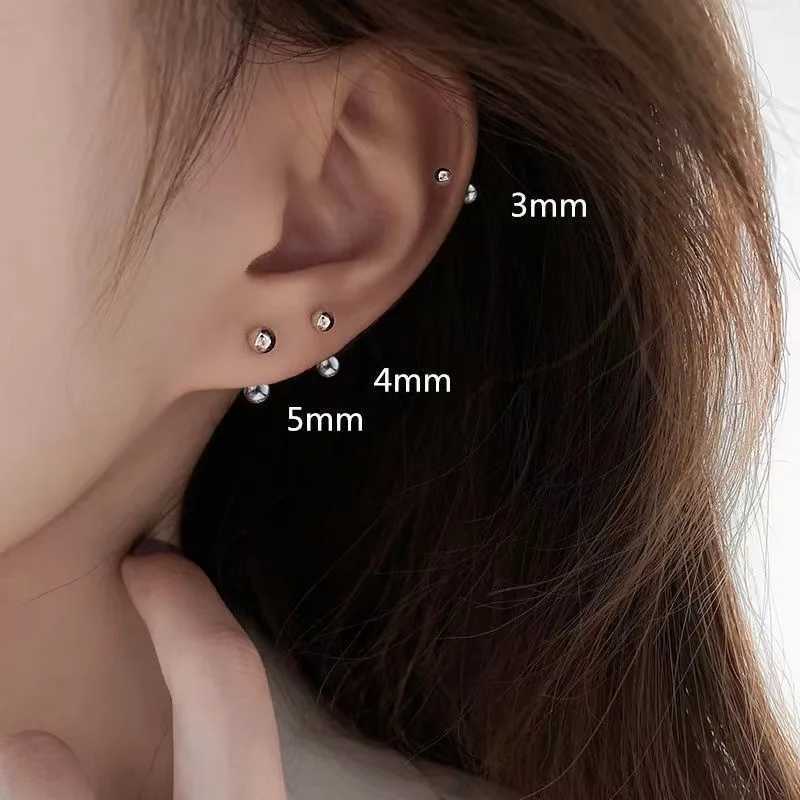 6 classic small ball earrings suitable for women classic round pearl bead earrings Accor fashion jewelry gifts W241023