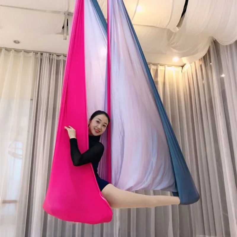 Multicolour Aerial Antigravity Yoga Hammock Swing Flying Bed Bodybuilding Gym Fitness Equipment Inversion Trapeze 241024