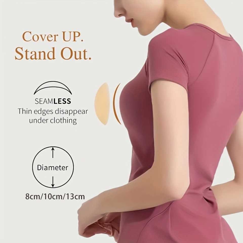 Womens Non Adhesive Glue Free Nipple Covers Pasties Reusable Chest Stickers Breast Boob Tape Invisible Sticky Bras Stick on BraXJ241024