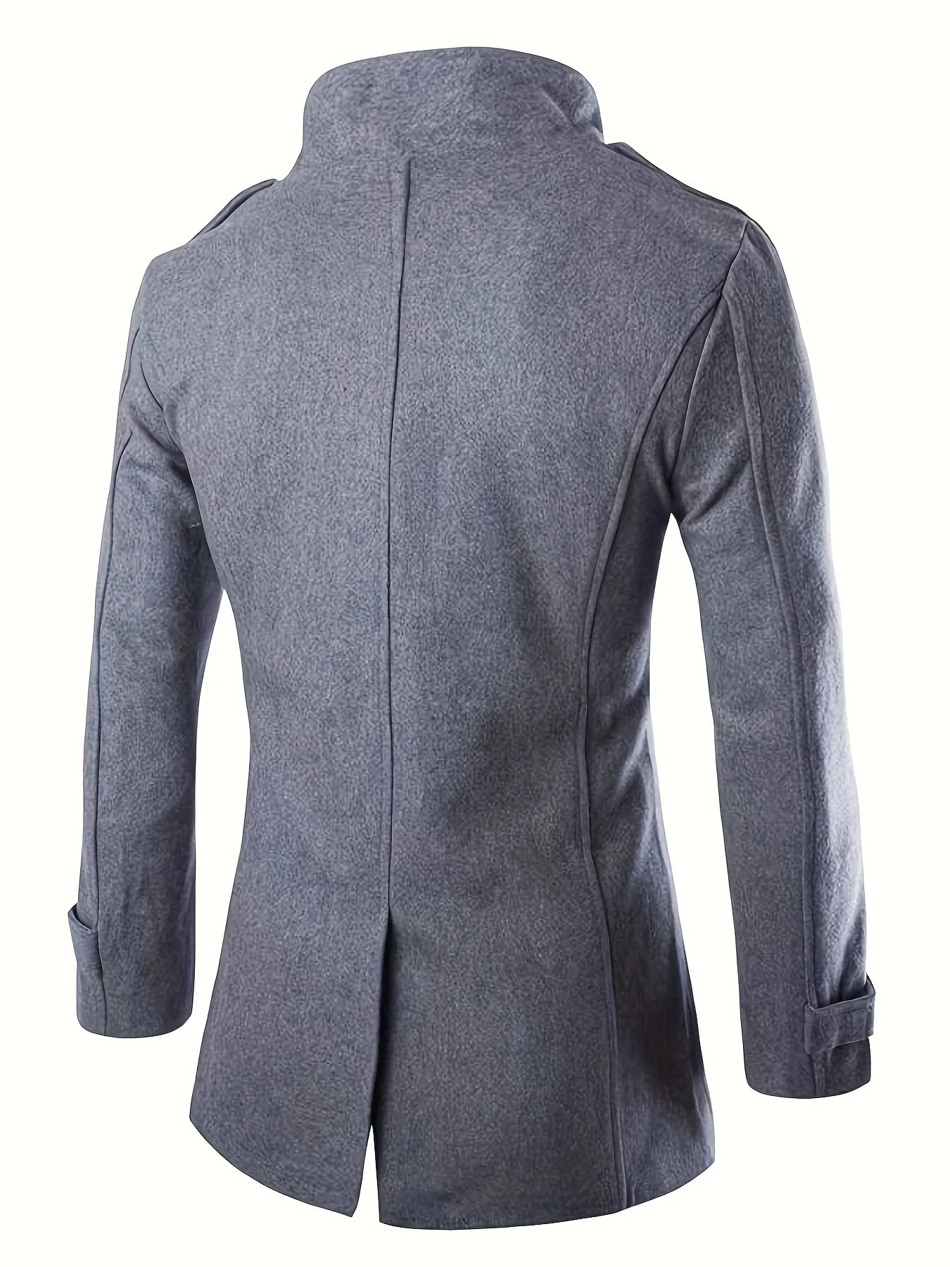 Mens High Quality Edition Wool Coat Medium Length Ultra Thin Double Layer Mens Wool Jacket 241024