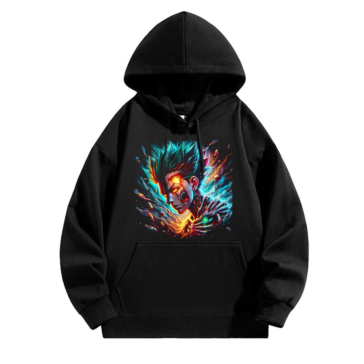 2024 Autumn Winter Men Sweatshirt hoodie Breathable Warm Mens Hoodie Black Khaki Blue Clothes Street Wear Thick Plush