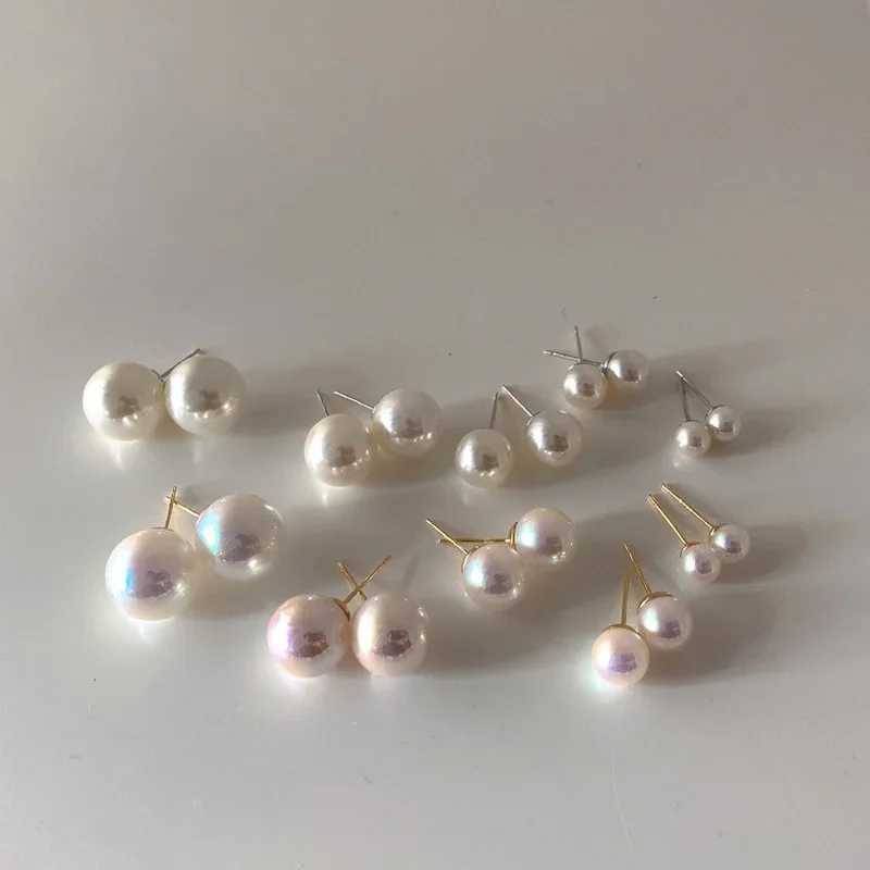 2cm Large Simulated Pearl Earrings Temperature Simple Personality White Declaration Earrings Female Korean Earrings Jewelry Gifts W241023