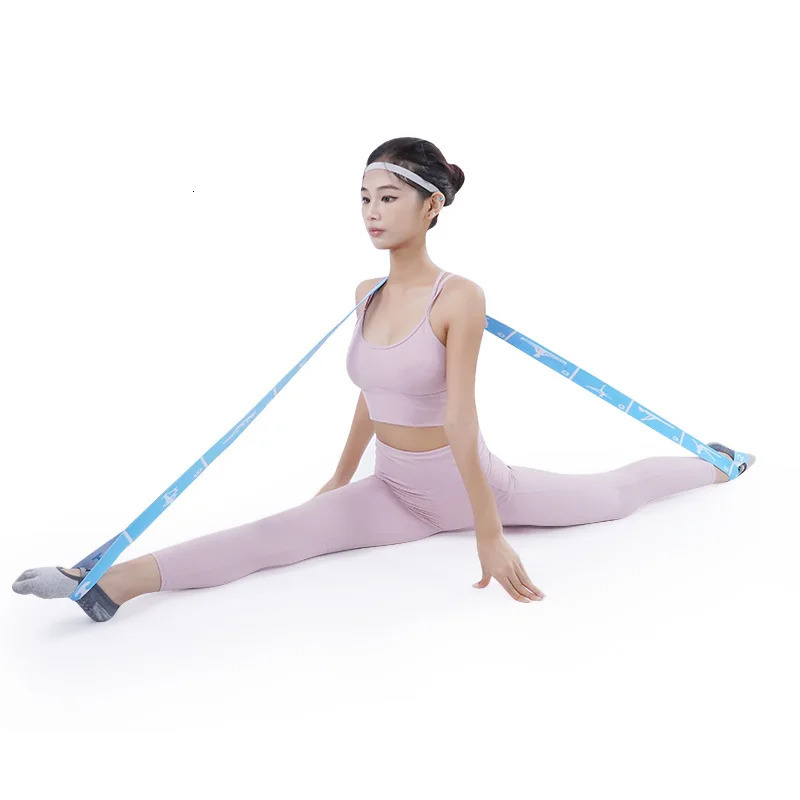Upgraded Yoga Elastic Band 81012 Grids Stretching Belt Dance Stretch Resistance Pilates 241024