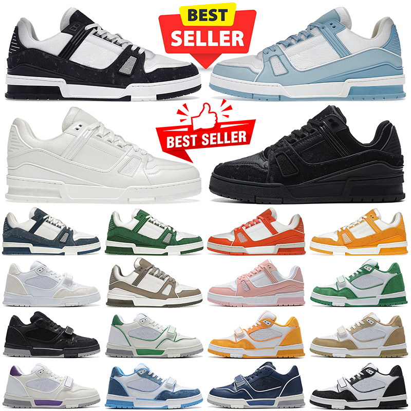 with box 2024 men women designer casual shoes luxury trainer sneakers Low black white blue navy orange green tour yellow Pink Brown mens outdoor jogging walking