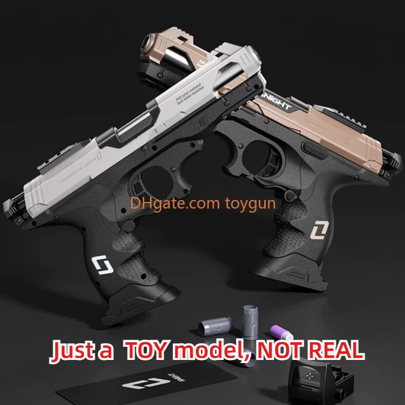 1:2.1 Soft Bullet Shell Ejection Manual Continuous Firing Blaster Foam Dart Look Real Gun Model Toy Kid Outdoor Game Prop Birthday Gift