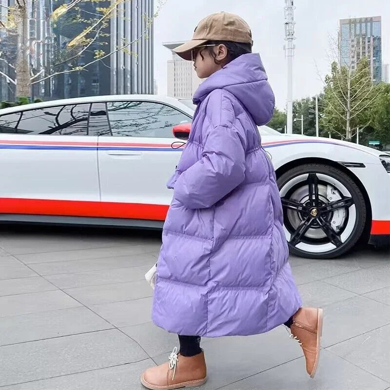 Girls Winter Long Jacket Parkas 12-14 Year Childrens Thick Coat Childrens Thick Coat 241024