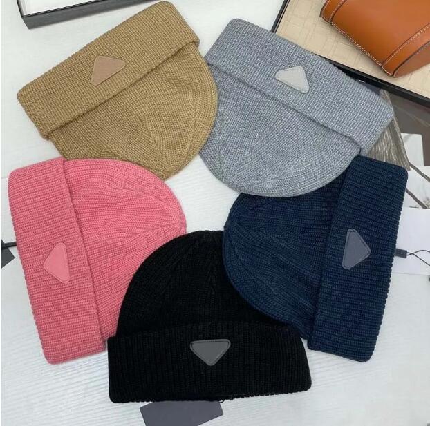Designer Beanie Plaid Hats For Men Women knitted Bonnets Winter Hat Fall Thermal Skull Cap Ski Travel Classical Beanies Black