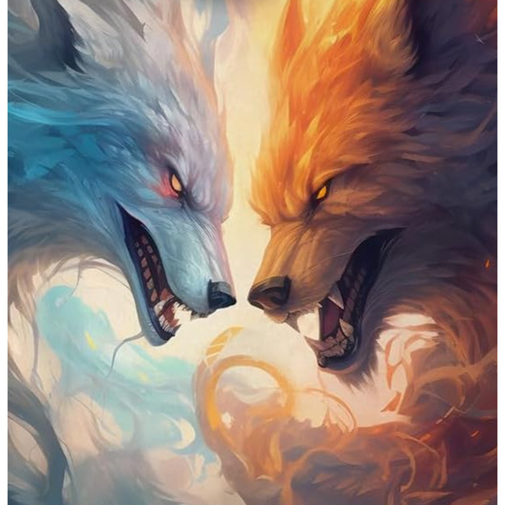 Hoodie for Mens Womens Mens Wolf Pattern Fashion trends cool Personality Hoodies Sweatshirt Pullover with Pocket Graphic Hoodies sweatshirt Pullover L