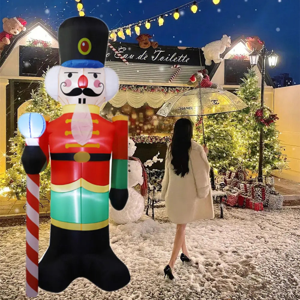 Inflatable Christmas tree/snowman/Klaus/bear/gingerbread doll model with built-in LED outdoor decoration garden party decoration 241024