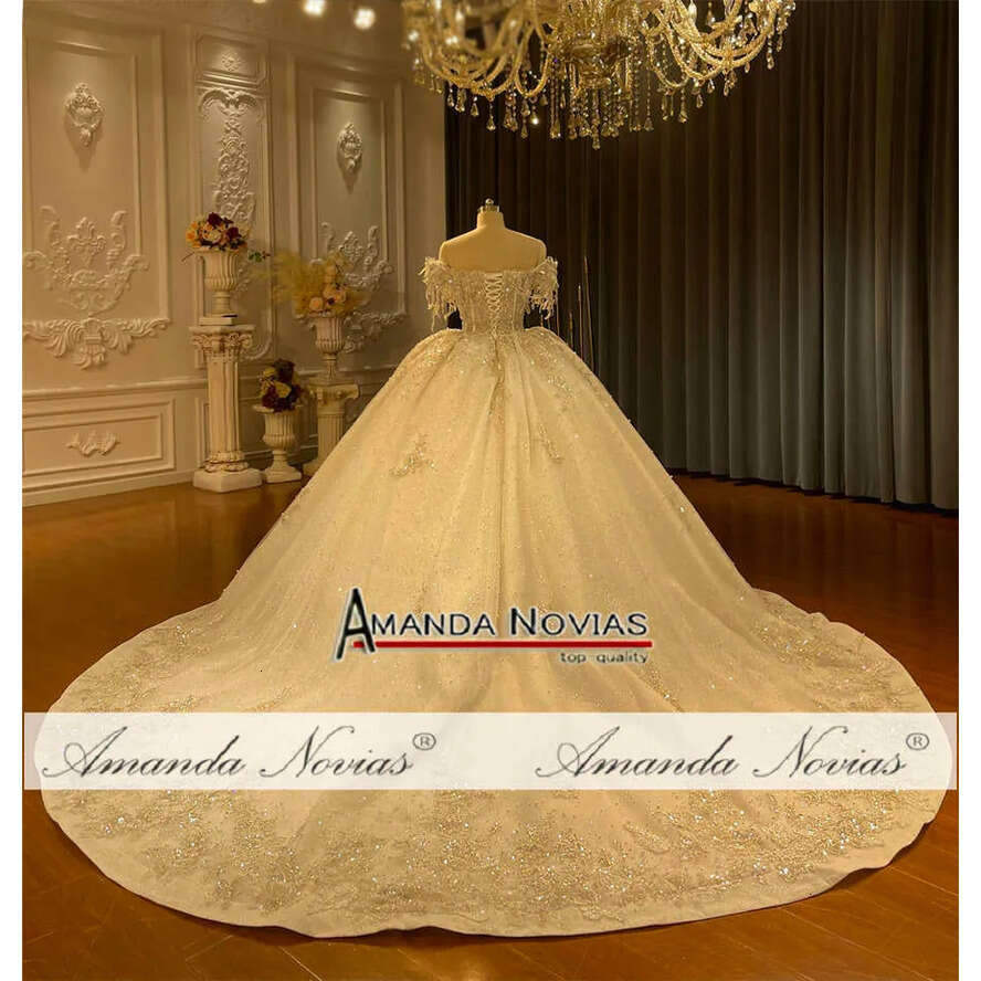 Special Design Off The Shoulder Straps Bridal Dress