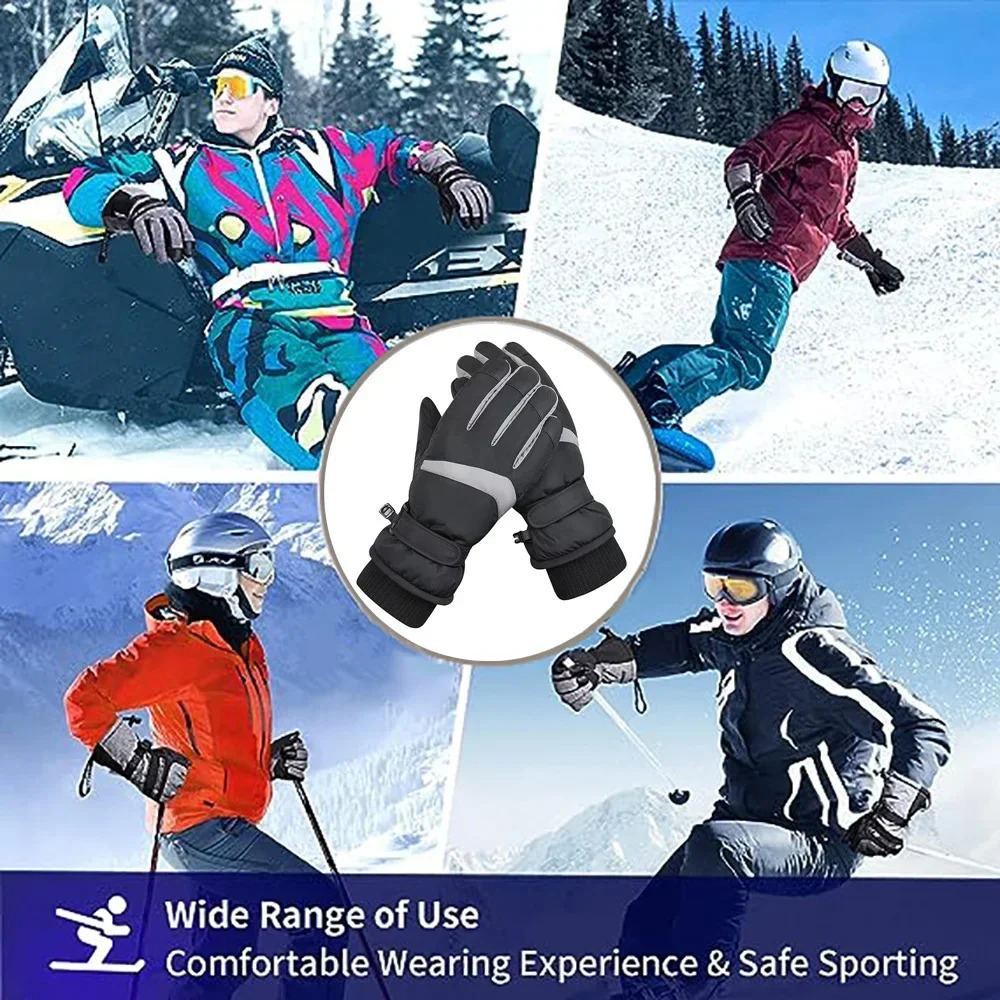 Ski Gloves Waterproof Windproof Anti Sli Warm Thermal Touchscreen For Men Women Outdoor Winter 241024