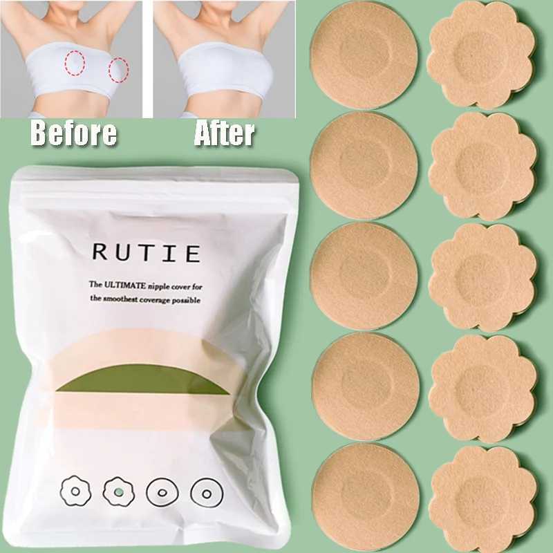 Women Nipple Pasties Piece Breast Petals Cloth Nipple Cover Teat Hide Invisible Bra Padding Chest Sticker Patch CoversXJ241024