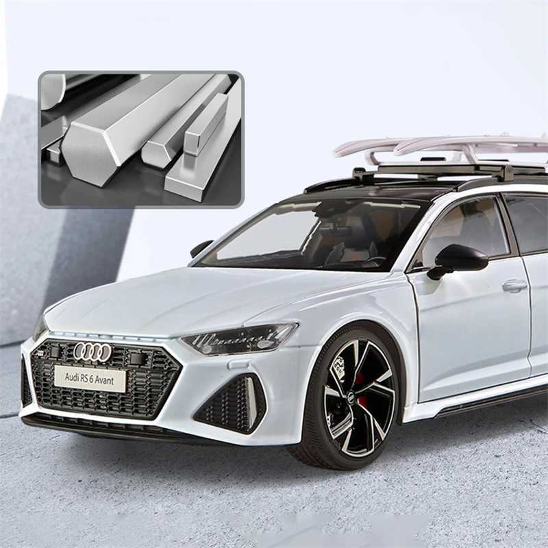 1/18 Audi RS6 avant-garde truck alloy car model Diecasts metal sports car model simulation sound light childrens toy gift X241024