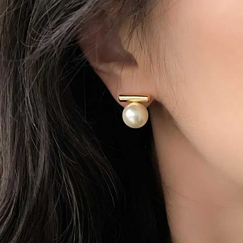 PONYKISS S925 Sterling Silver Needle Geometric Bead Stud Earrings for Women Classic Fashion Jewelry Minimalist AccessoriesX241023