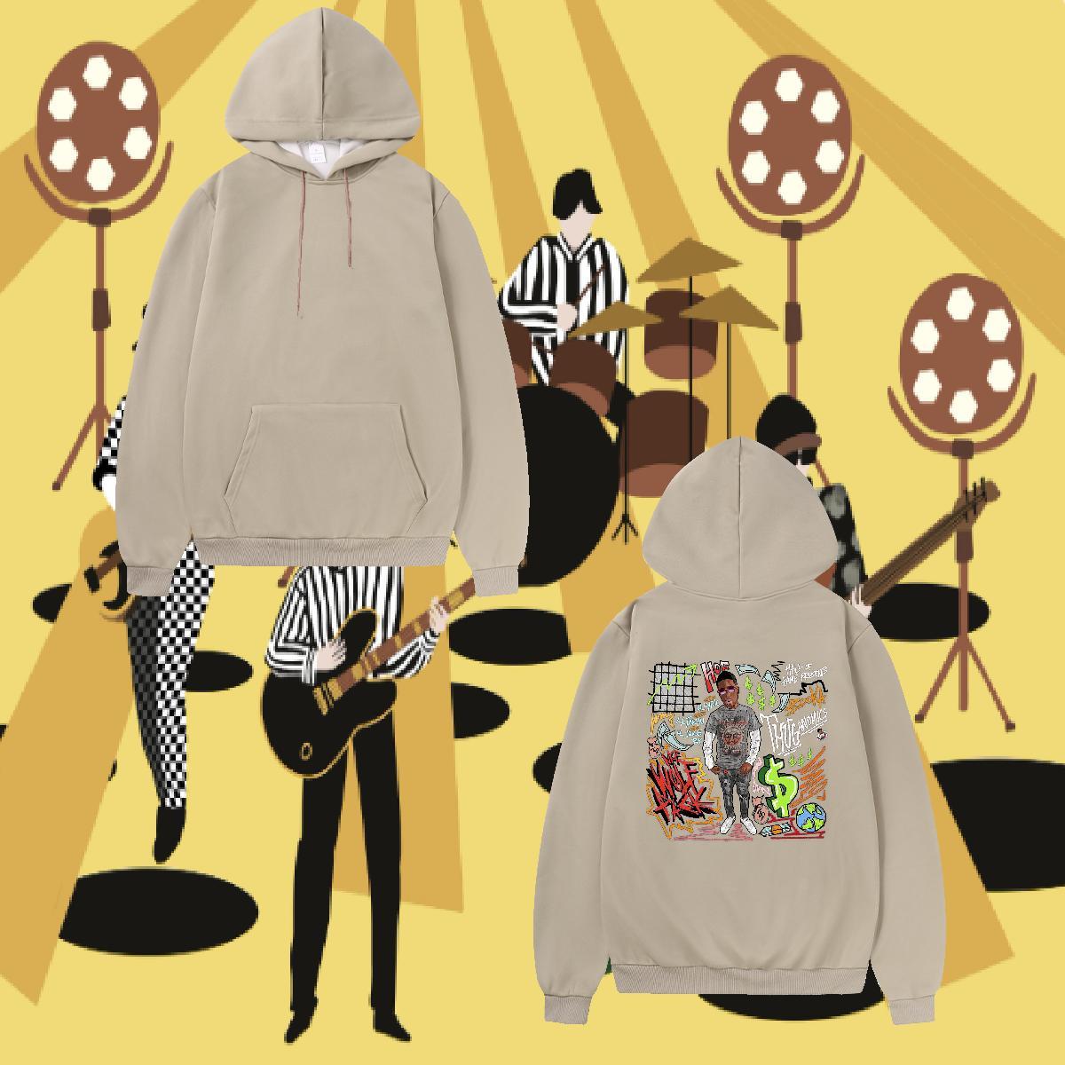 Designer Hoodie For Man US Plus Size Unisex Men Hoodie Hoody Autumn Winter Casual Thick Plush Hooded Collar Long Sleeves