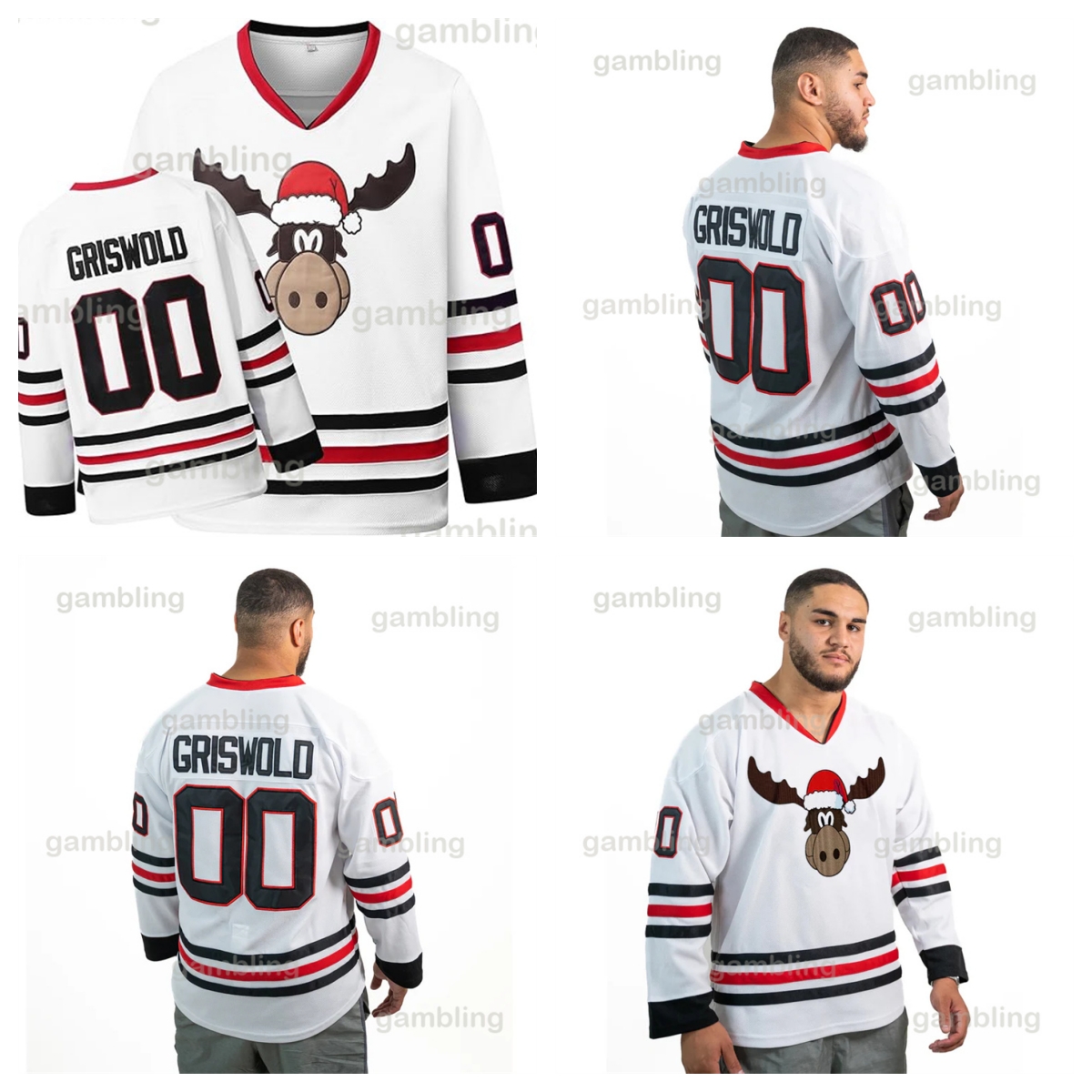 Personalized Christmas Vacation Hockey Jerseys for Men/ Women / Youth - custom Any Name Any Number